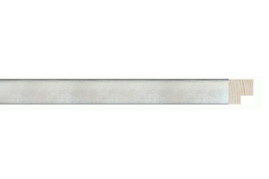 Molduras para quadros por medida | Moldura prata Cubo 2 cm | Pormenor do acabamento