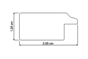 Moldura branca para puzzles e quadros | Perfil da moldura