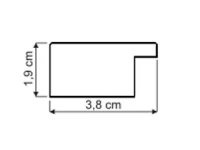 Molduras para posters | Moldura preta | Perfil da moldura