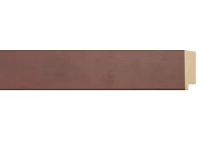 Moldura castanha para quadros e pinturas | Pormenor do acabamento