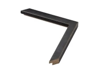 Molduras para quadros por medida | Amostra da moldura cubo preto de 2 cm