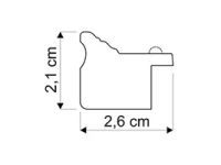Moldura dourada para os seus quadros | Compre online | Perfil da moldura